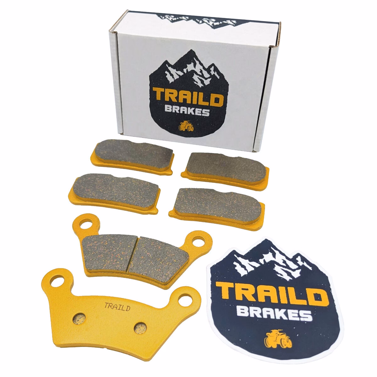 Where do brake pads fit on a car?