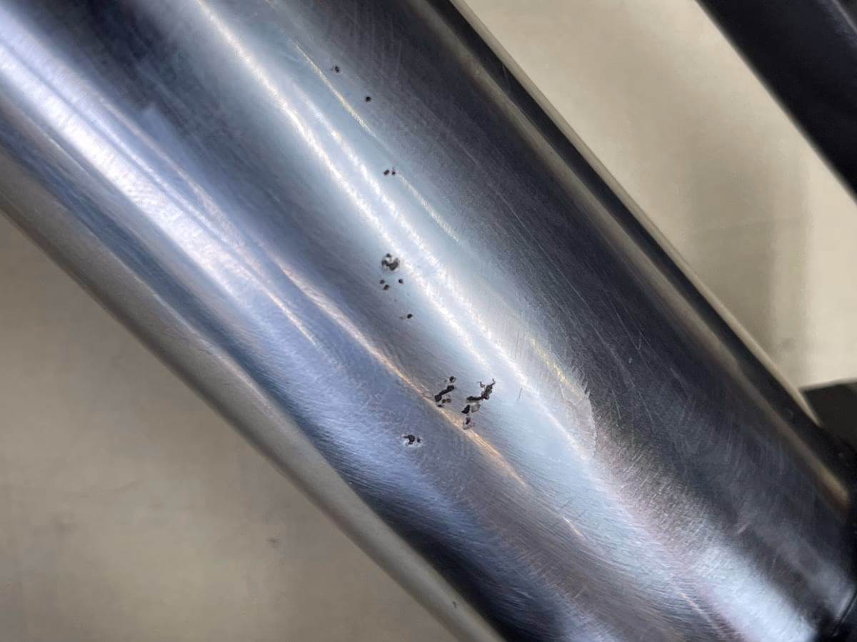 How do you fix a rusted Fork?