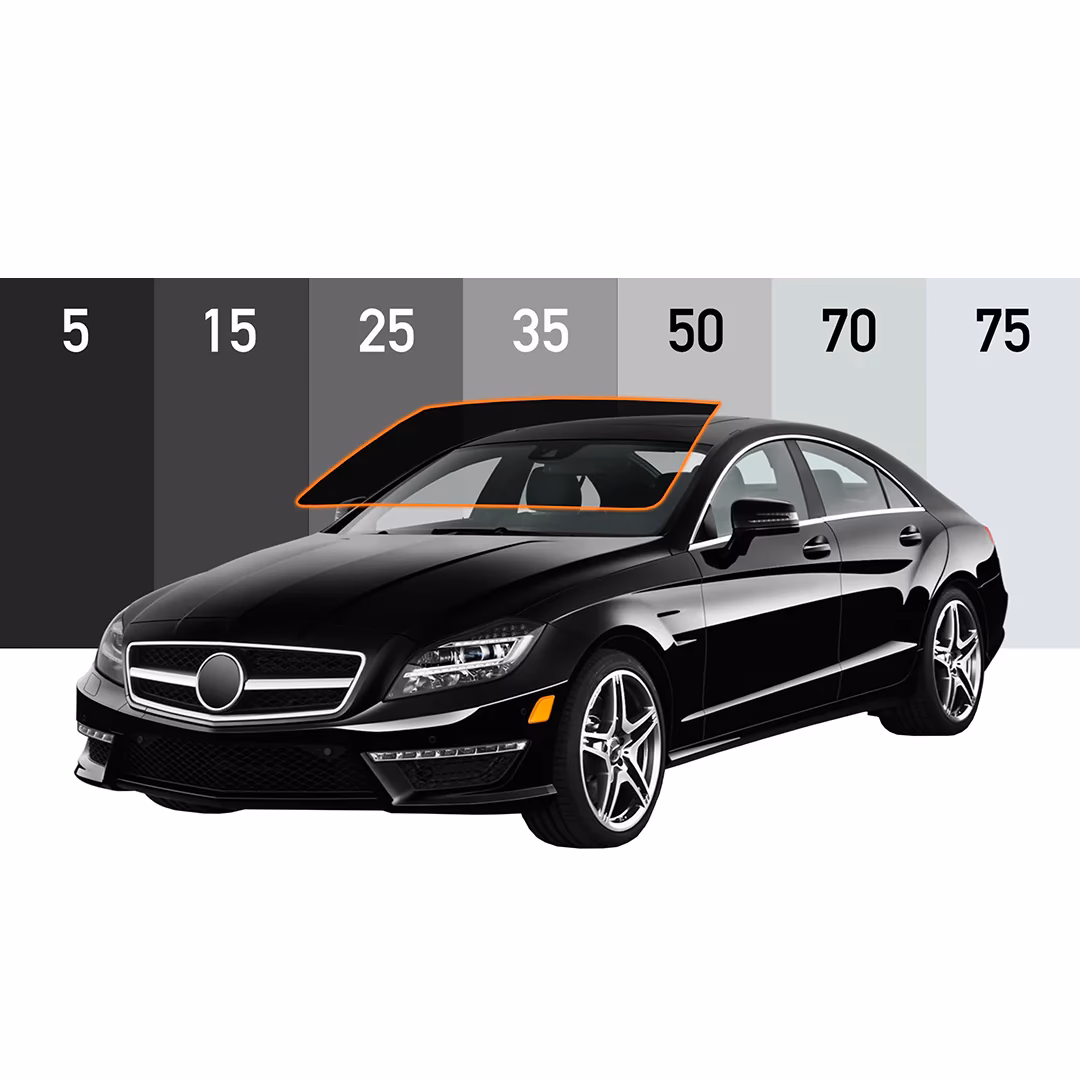What are the rules for tinted front windscreens & front side windows?