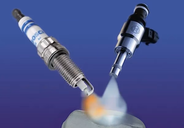 How is fuel injected in a car engine?