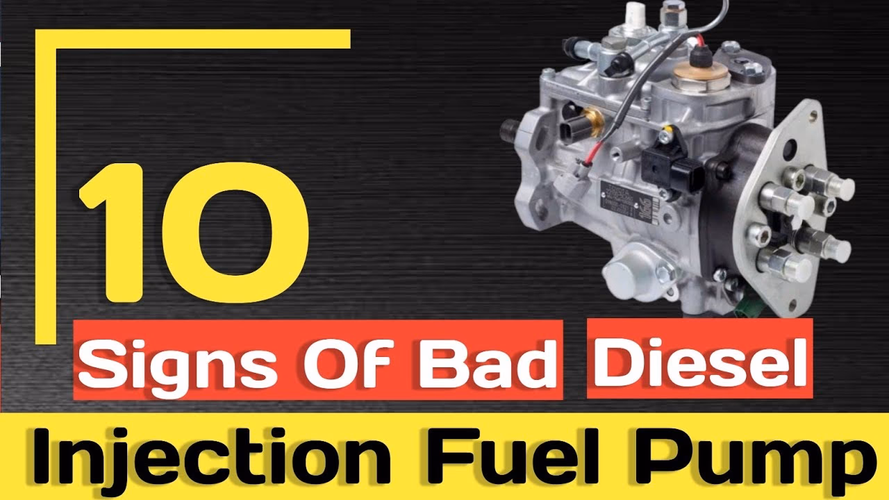 What are the symptoms of a diesel fuel pump failure?