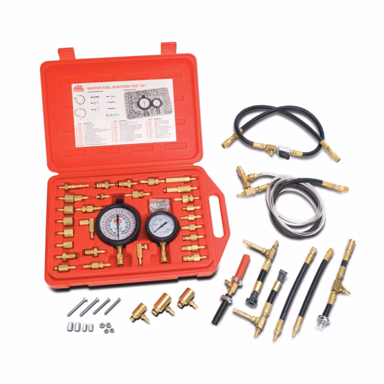 What is a Schrader test port fuel injection kit?