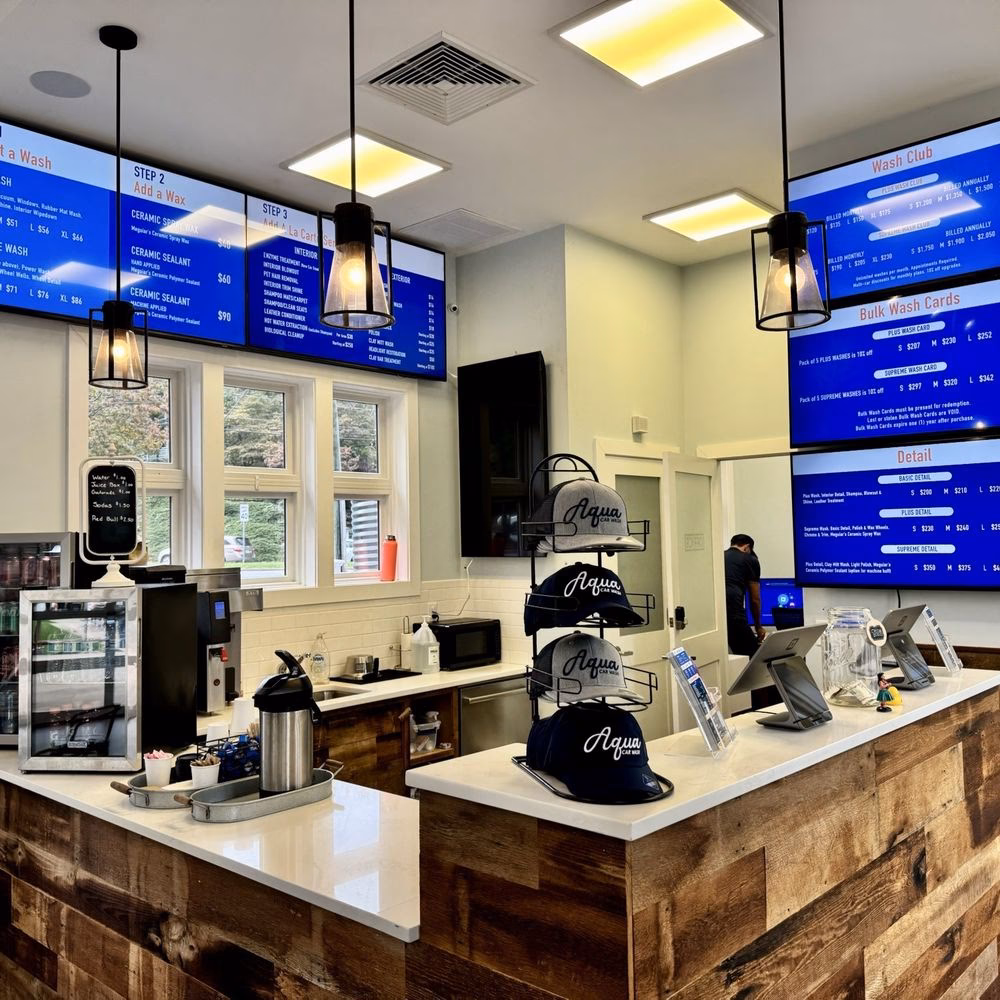 Does Aqua CVille have a car wash?