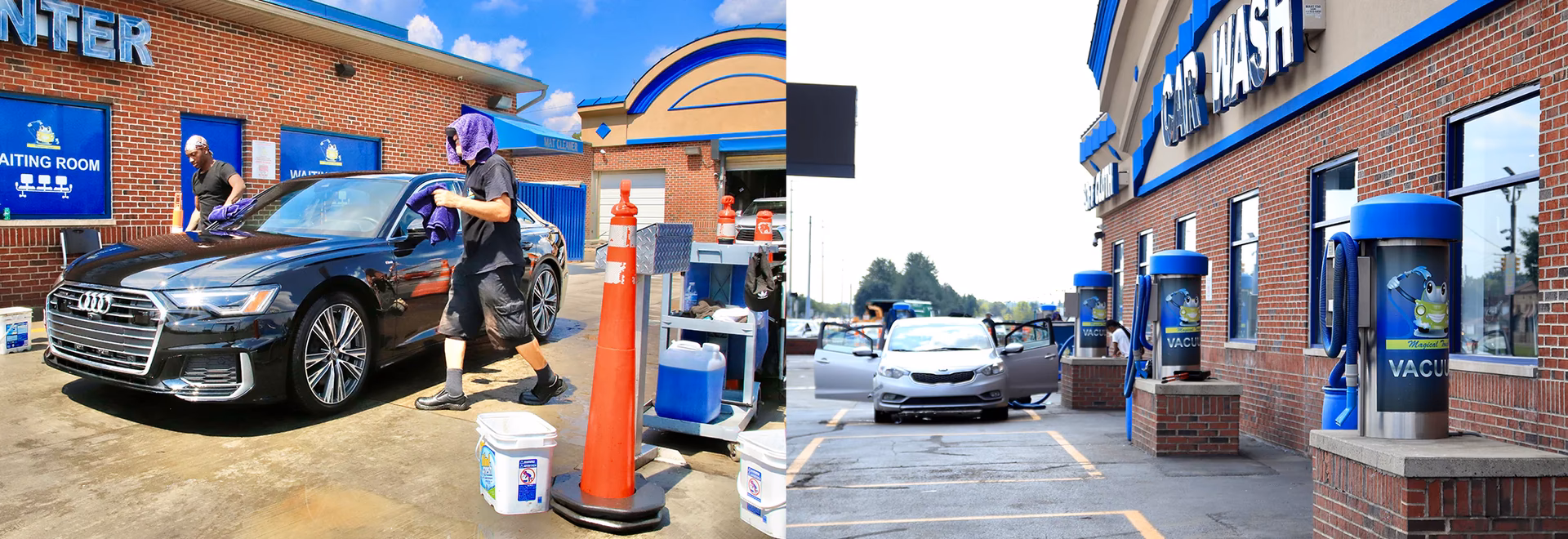 How does Jax wash a car?