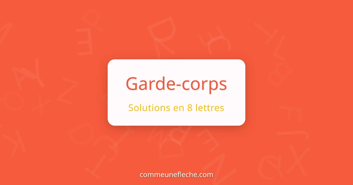 Quel est le synonyme de garde-corps?