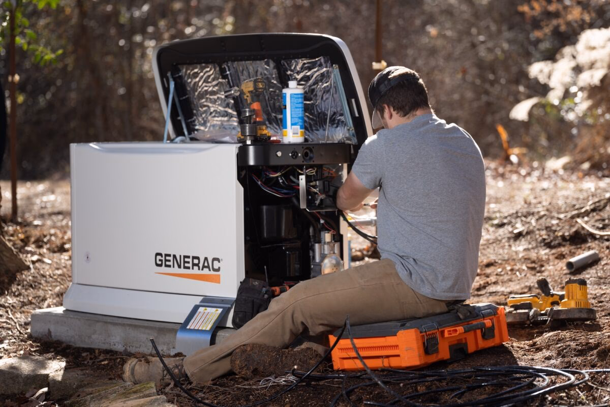 How often should a Generac portable generator oil be changed?
