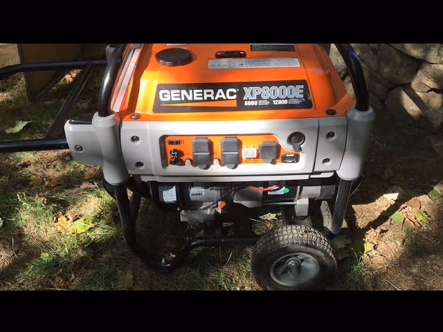 How much does a Generac XG8000E generator cost?