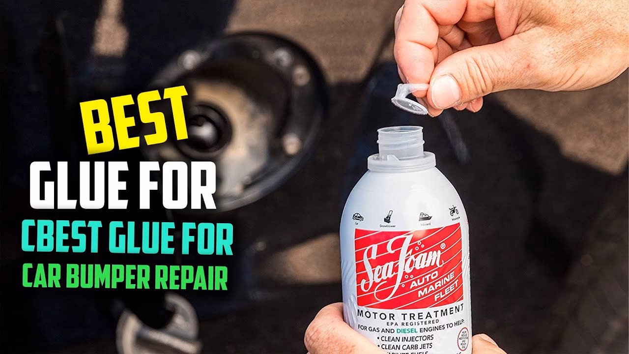 How do I choose a glue for car bumper repairs?