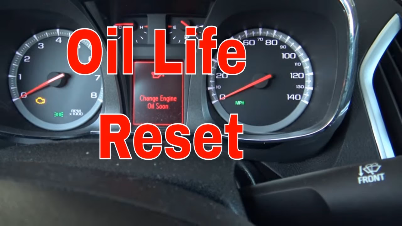 How do I Reset my GMC Canyon oil life?