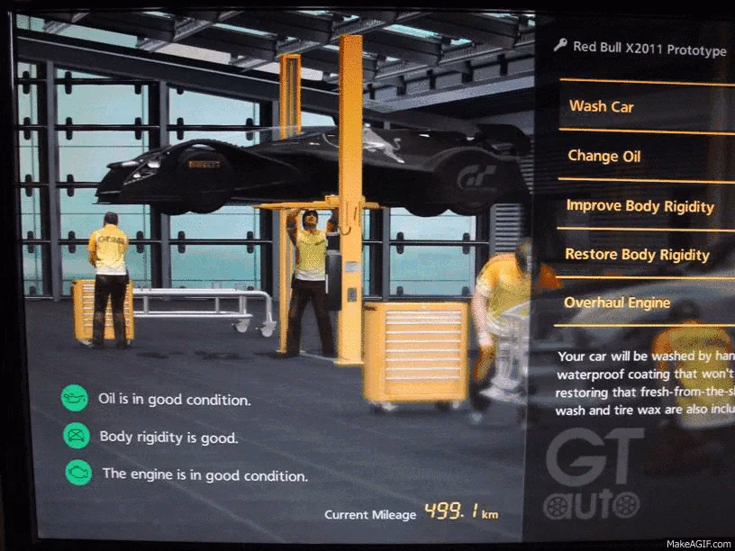 What if my oil warning lamp appears on Gran Turismo 4?