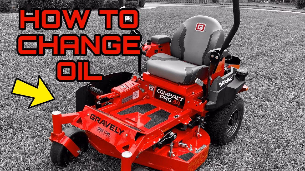 When should I change the oil on my Gravley mower?