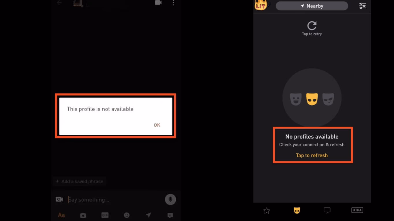 How do I hide a profile on Grindr?
