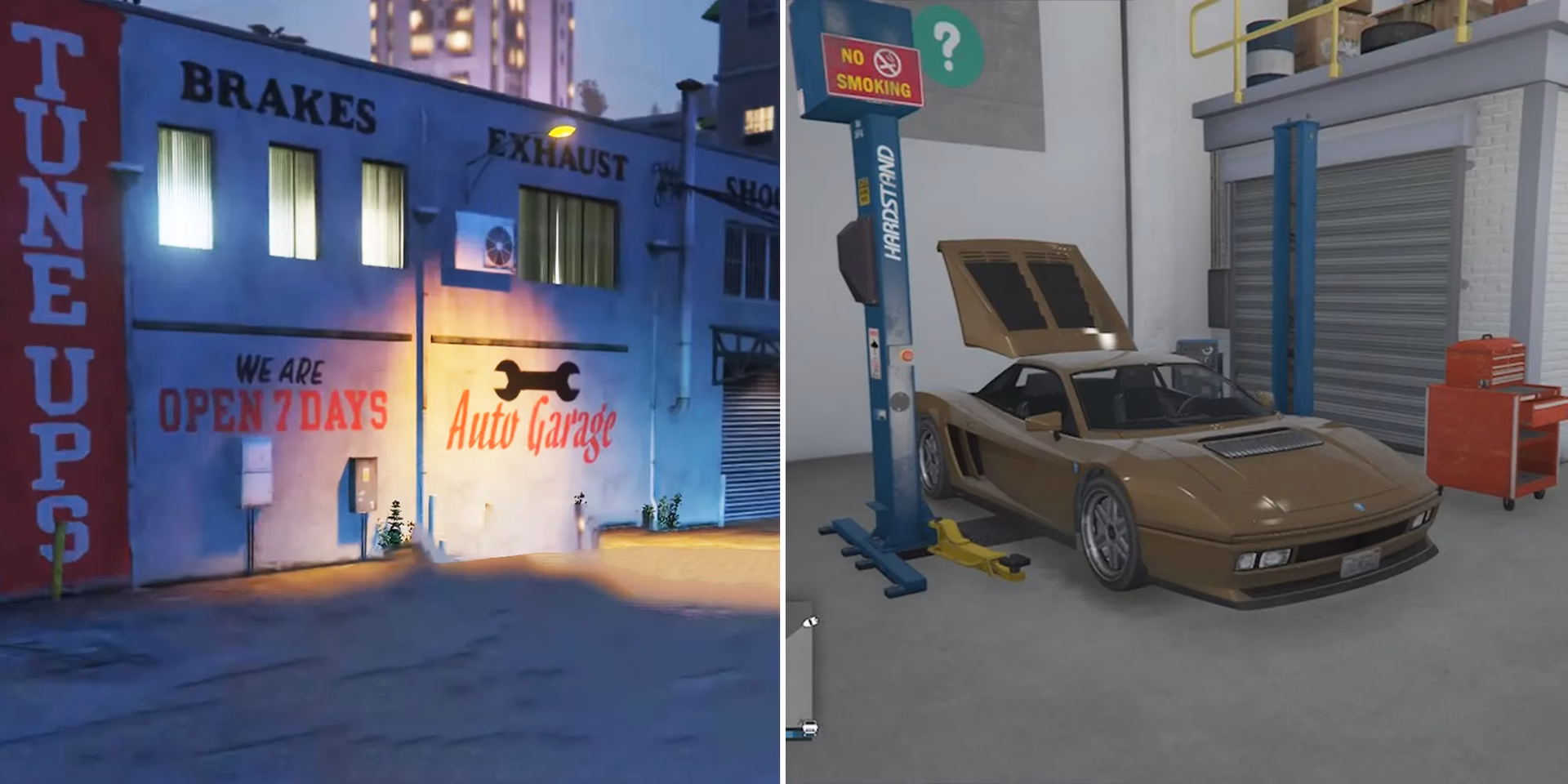 What are auto shops in GTA V?