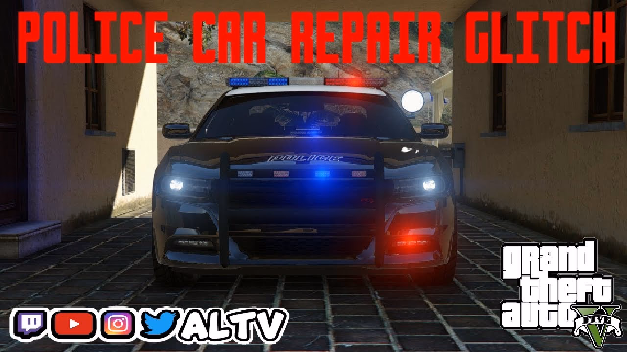Where can I find a police car in Grand Theft Auto V?