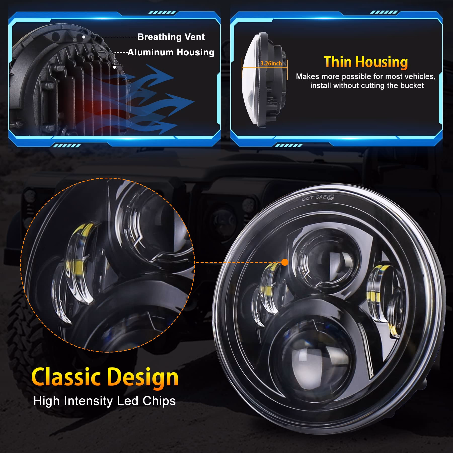 What are the different types of Halo headlights?