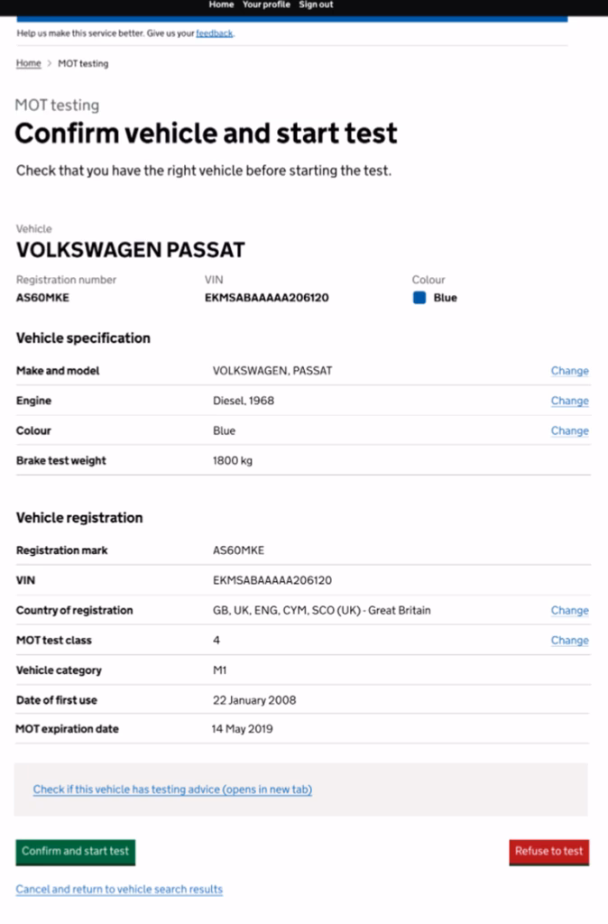 What happens if I miss my Mot date?