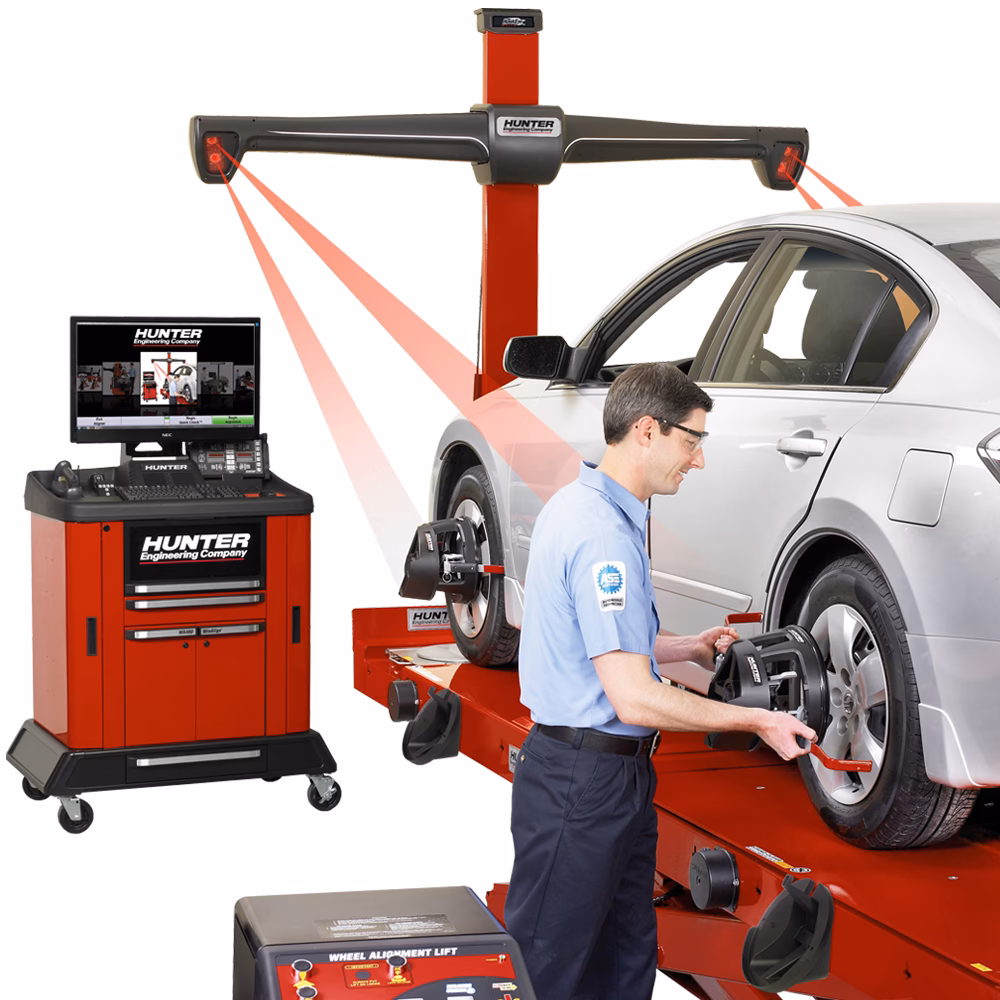 What types of vehicles does Hunter Wheel alignment cover?