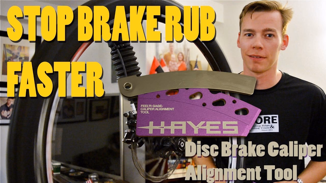 How do you adjust a Hayes sole disk brake?