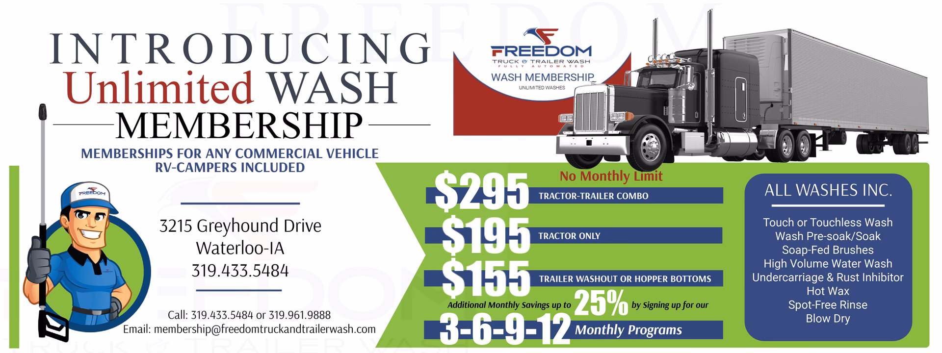 Who is Freedom Truck and trailer wash?