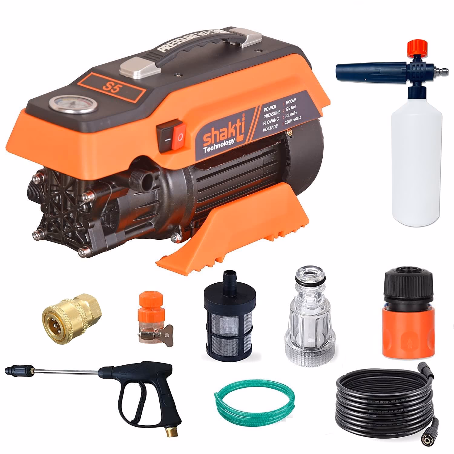 How do I choose a high-pressure car washer for a service station?