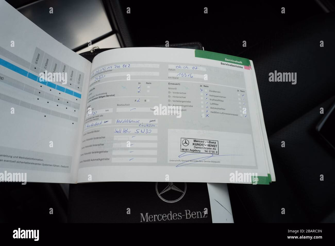 What is a Mercedes service booklet?