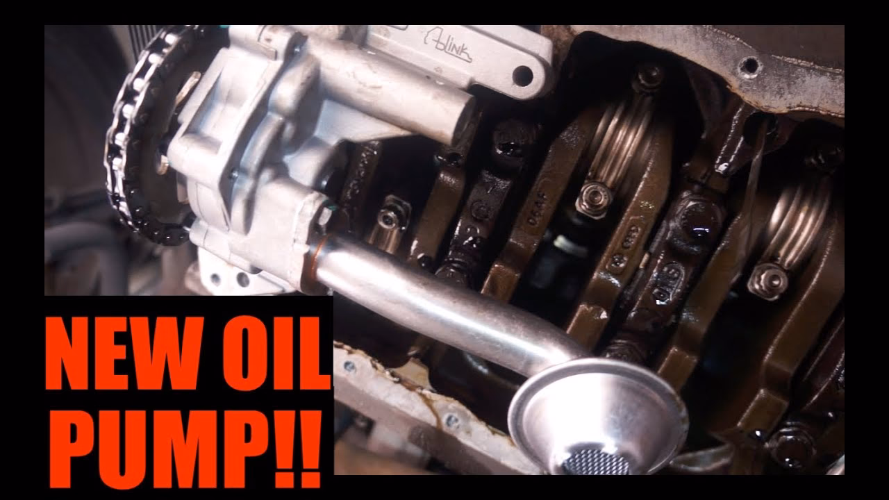What should you check before fitting the oil pump seal?