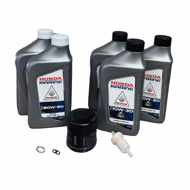 Is a Honda outboard motor owner's manual a permanent part?
