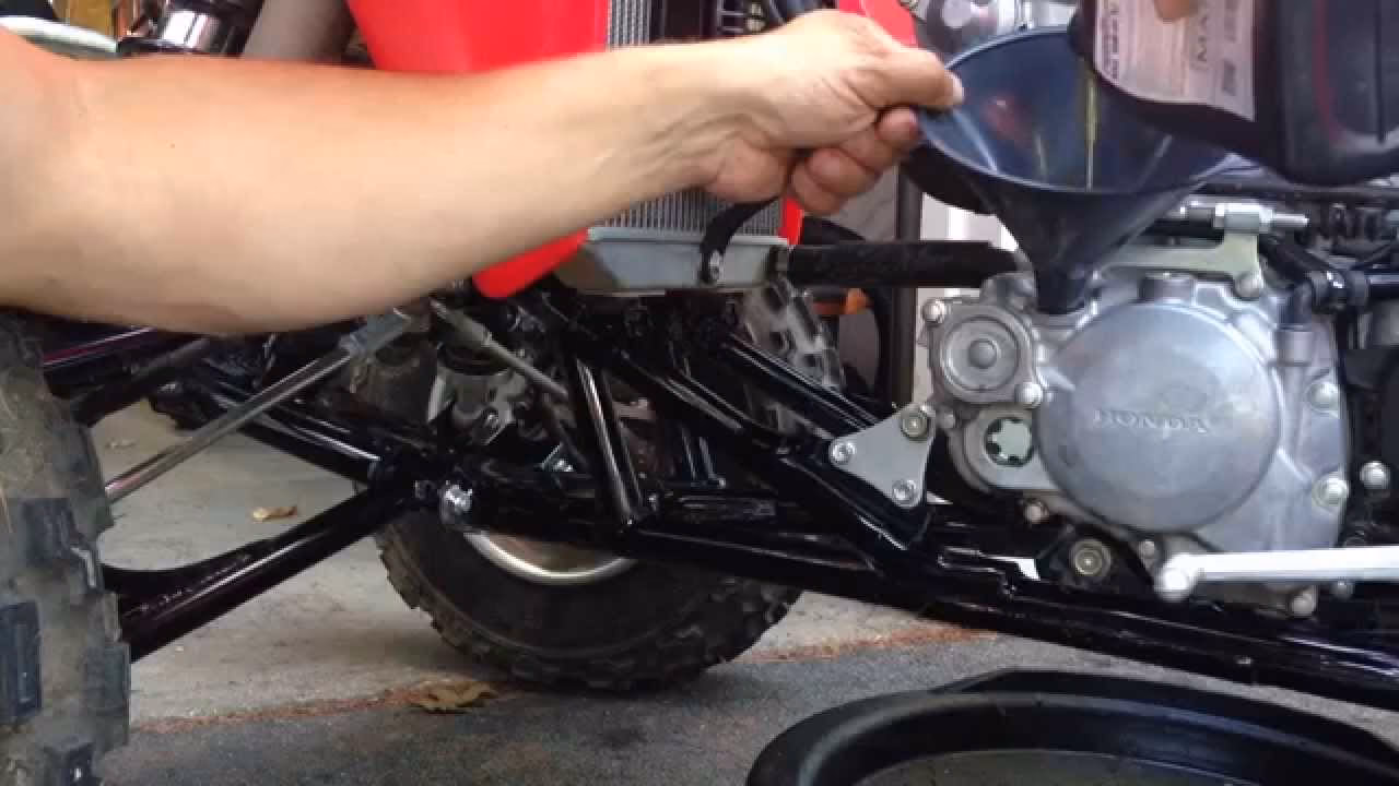How much oil does a Honda 450 ATV take?