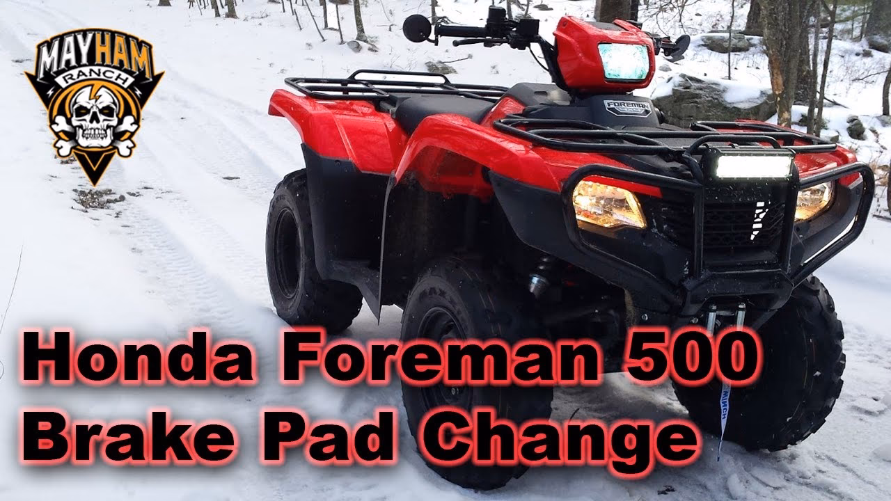 Do you need brake pads for a Honda ATV?