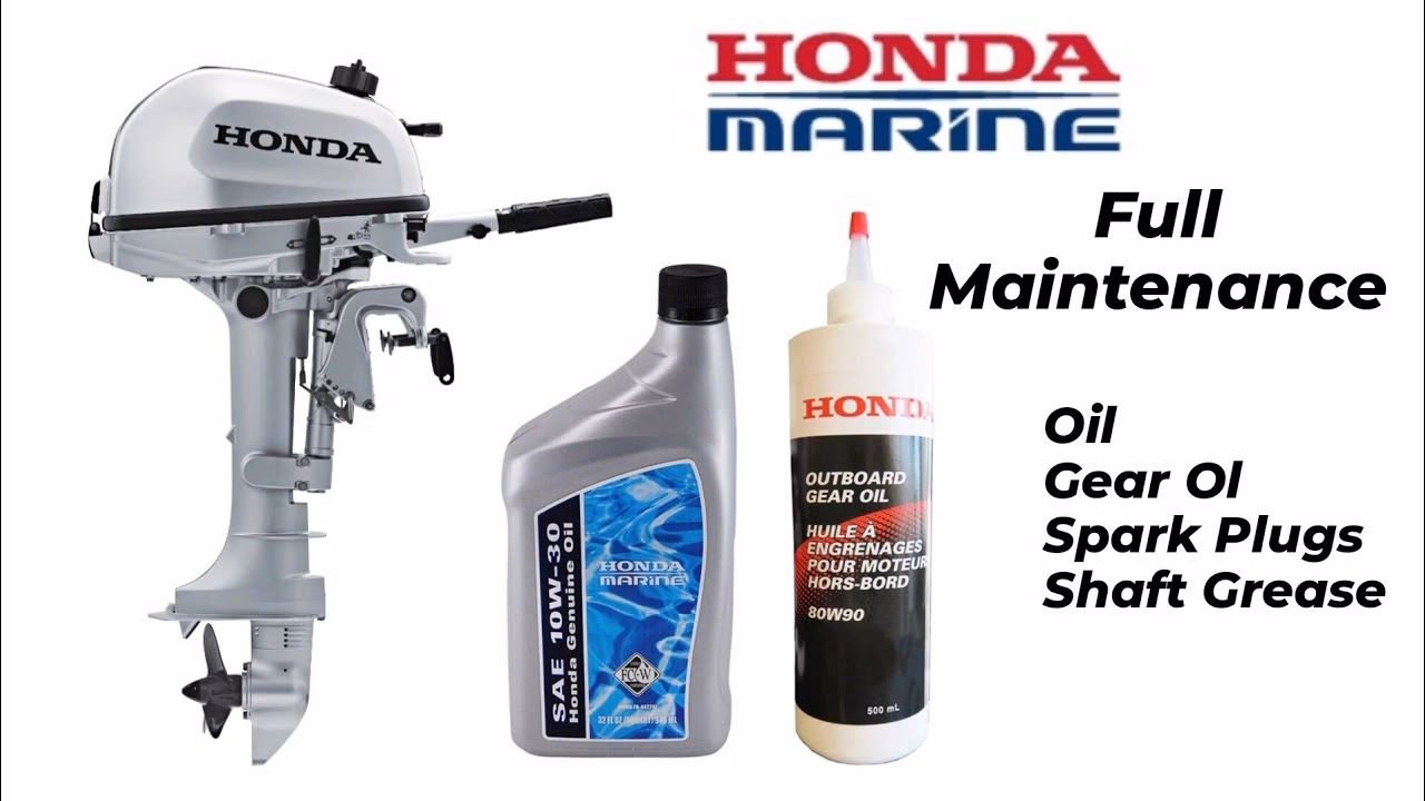 How do you clean a Honda outboard motor?