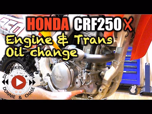 How to change engine oil on Honda CRF 250?
