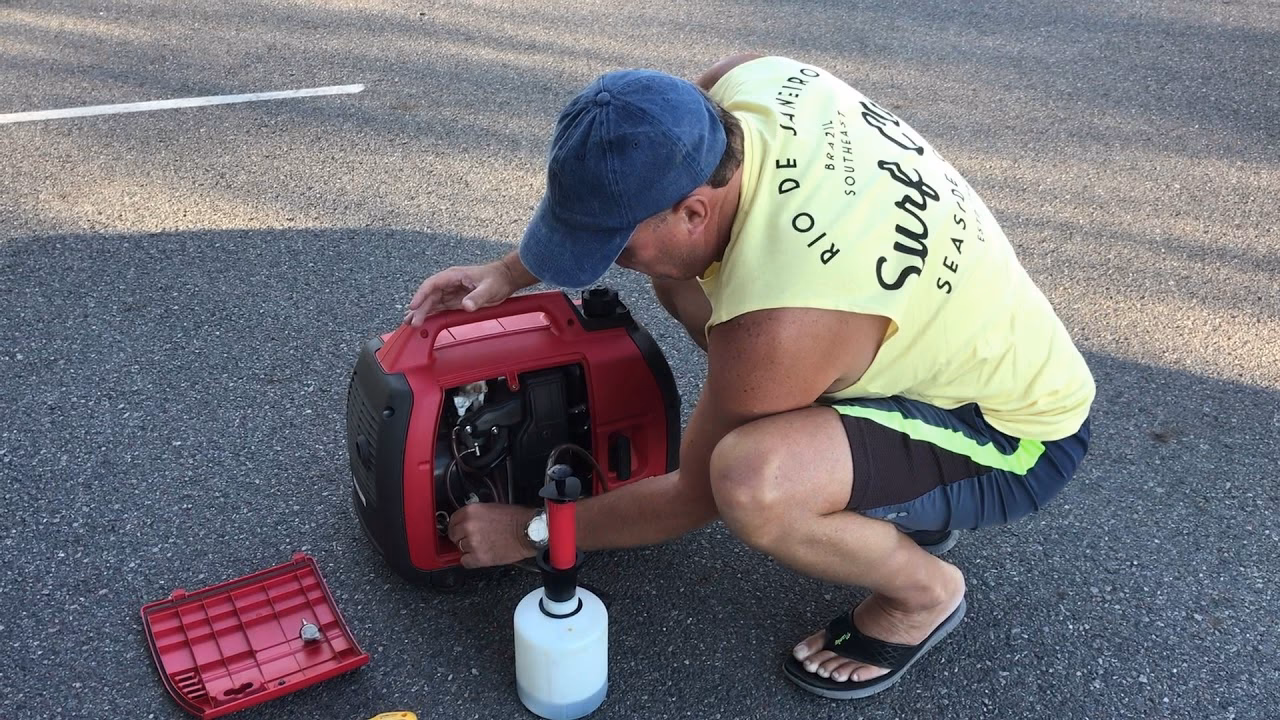 Can I connect two eu20i generators together?