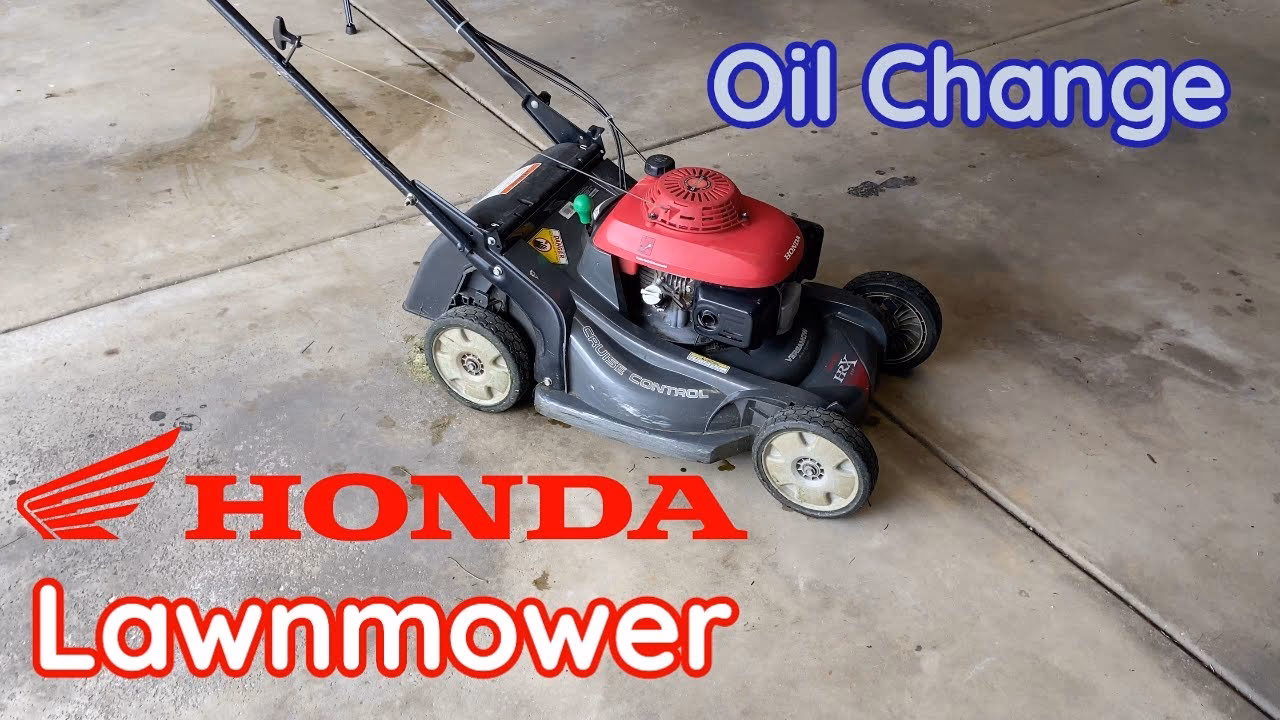How to drain a Honda HRX 426 lawn mower oil?