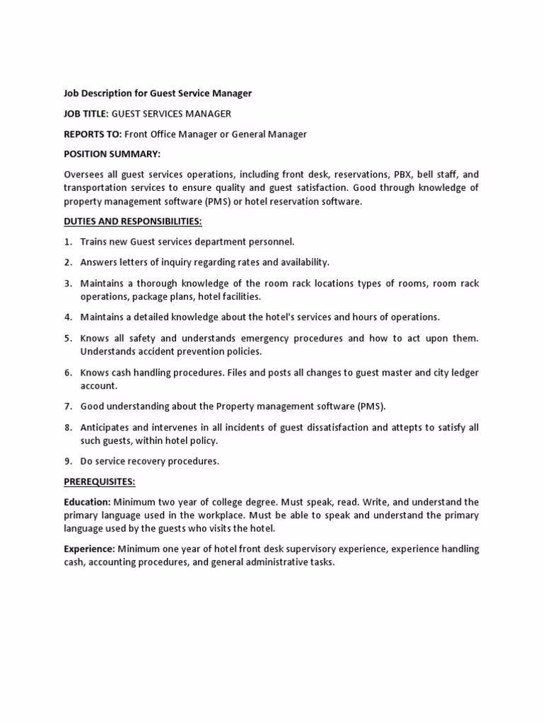 What does a customer service manager do?