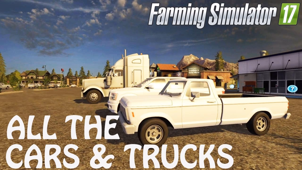 What types of drivable vehicles are in Farming Simulator 17?