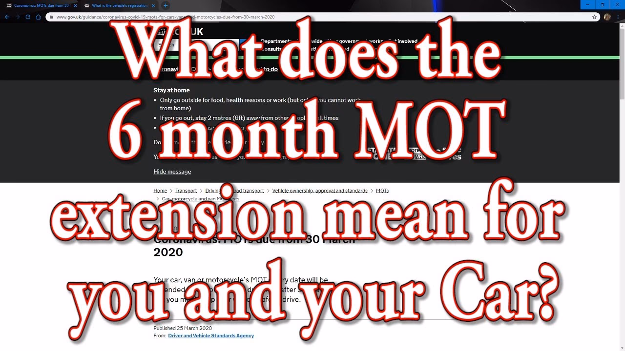 What if I can't get an MOT extension?