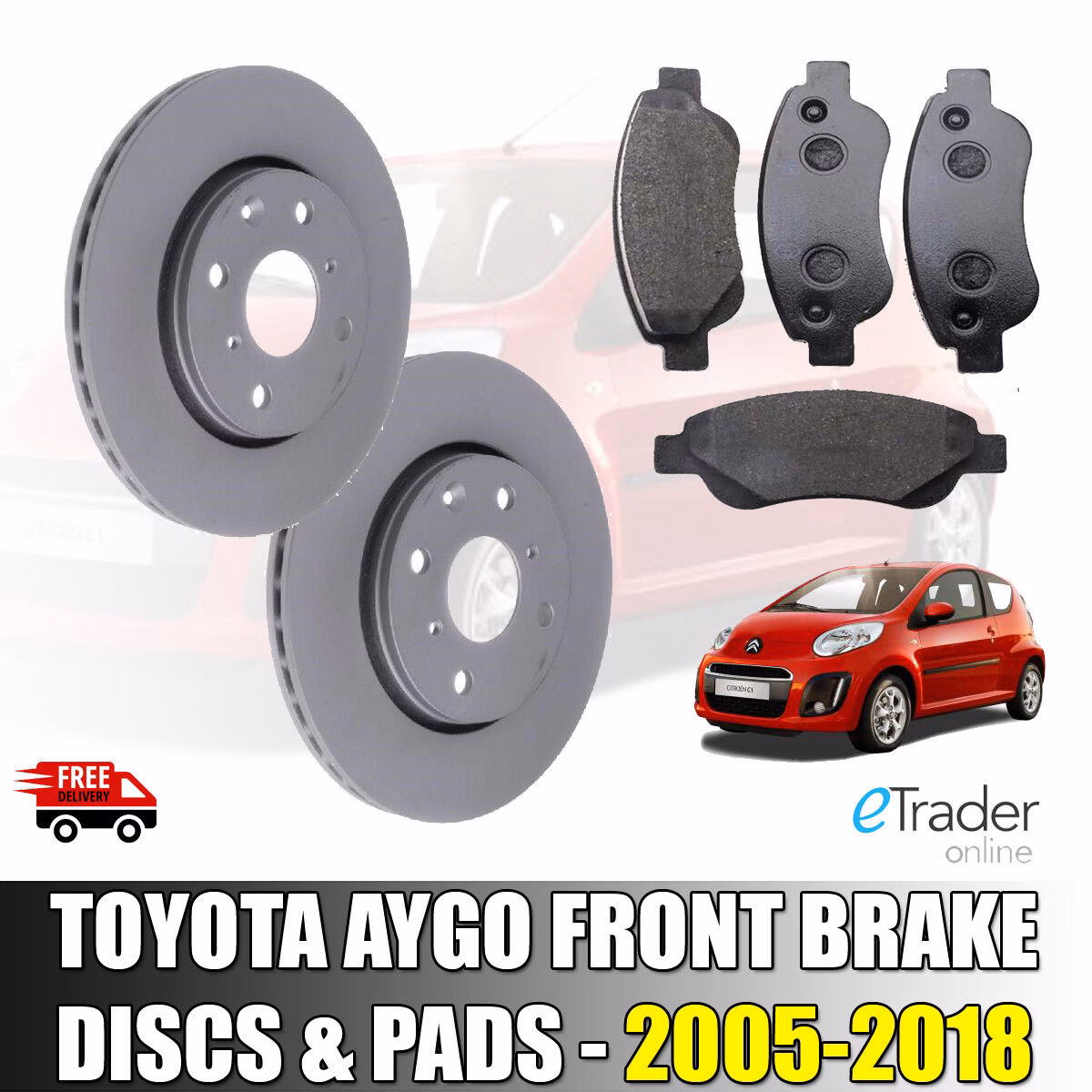 Are Aygo brake pads the same size?