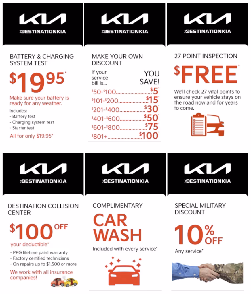 How much does an oil change for a Kia cost?
