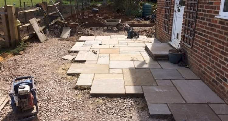 How much Mot do you need for a patio?