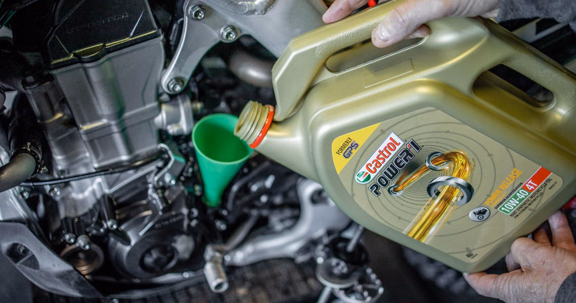 How often should a dirt bike oil filter be changed?