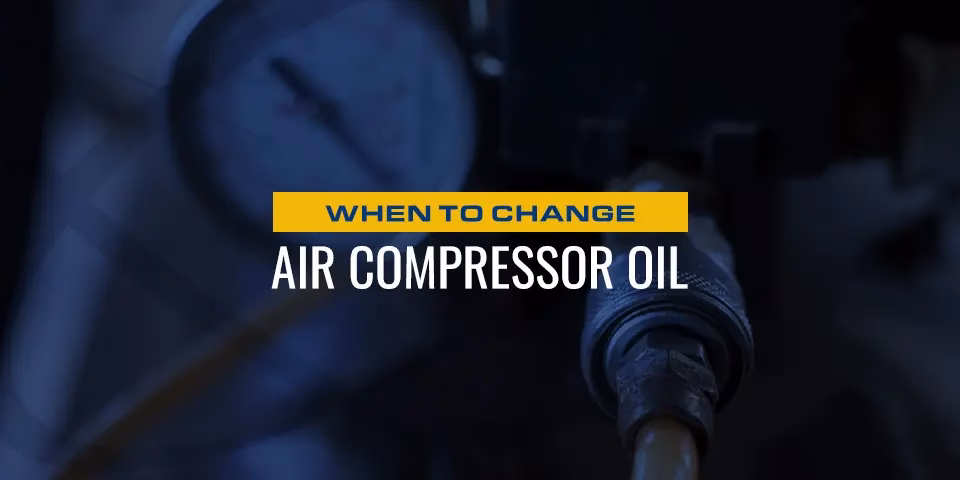 How often should you change your air compressor oil?
