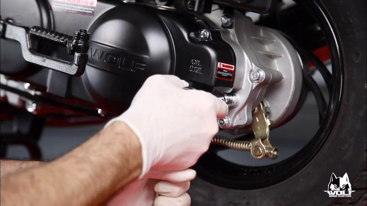 How do you change gear oil on a scooter?