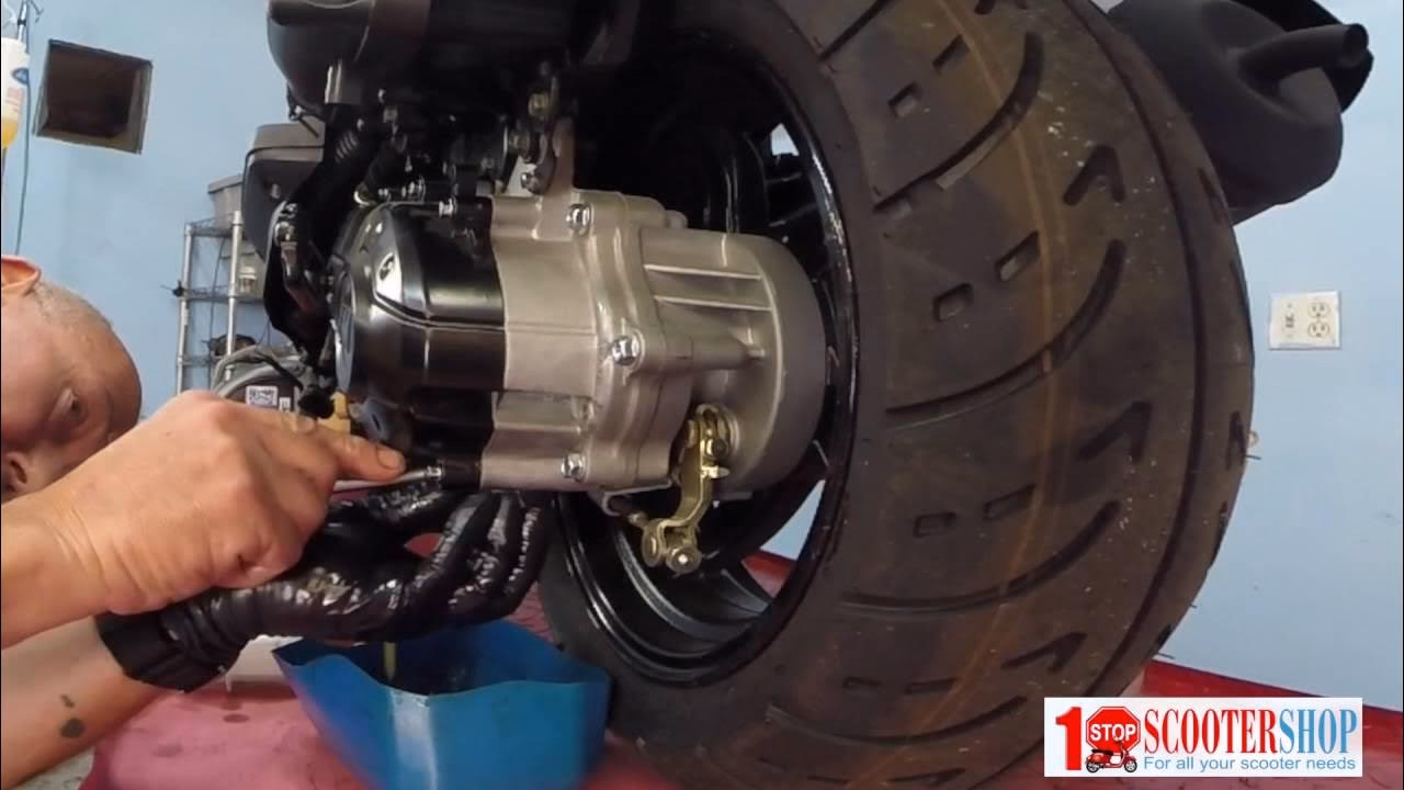 Why should you change gear oil on a scooter?