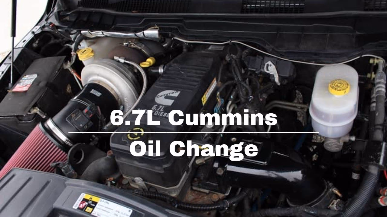 Can you change the oil filter on a 6.7 Cummins?