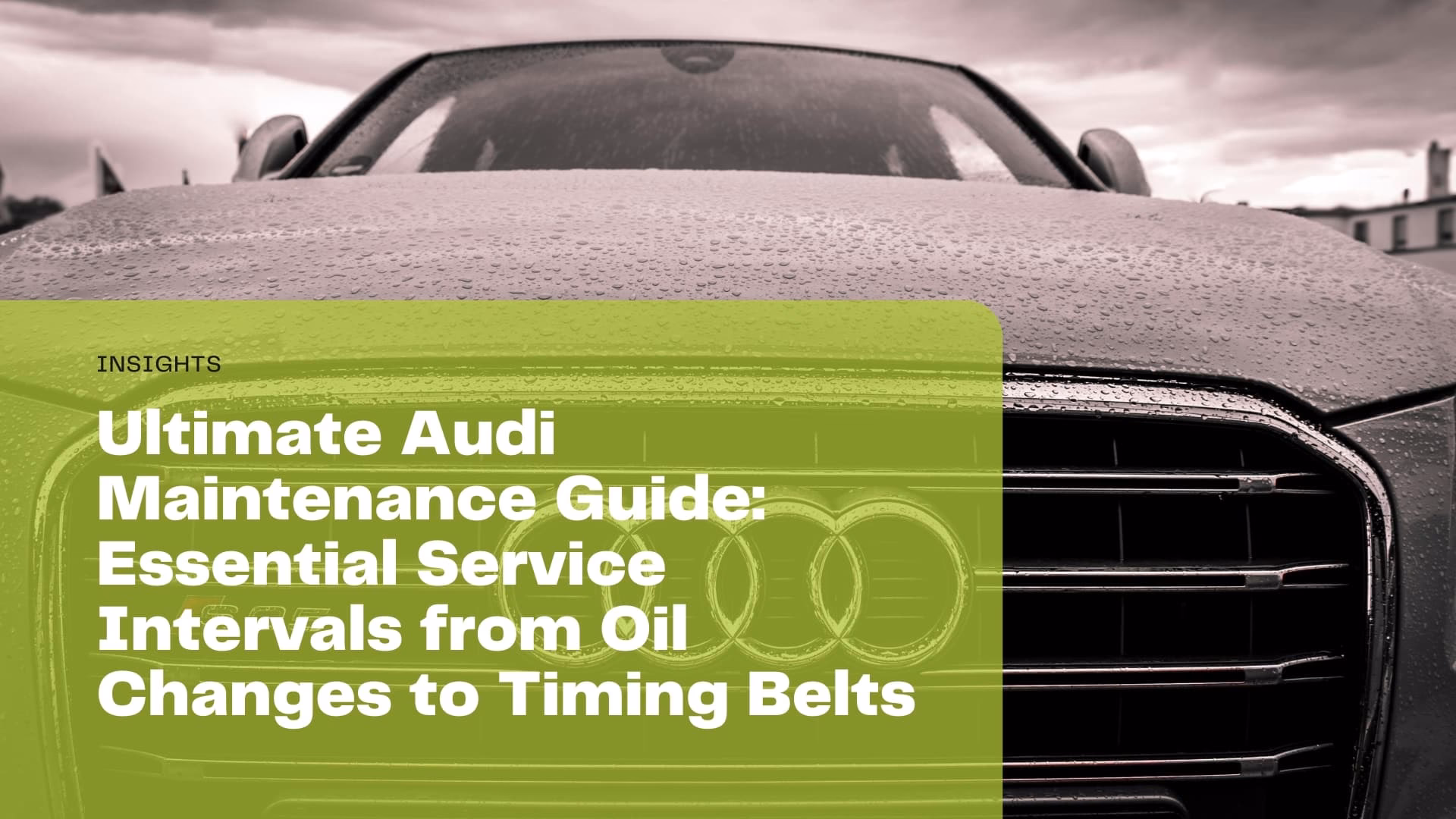Why is regular Audi maintenance important?
