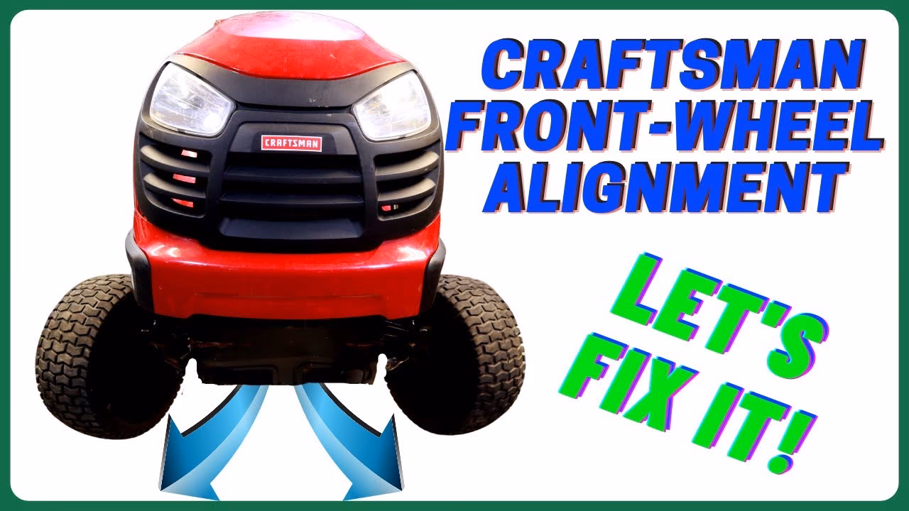 Why do lawn mower wheels need to be aligned?