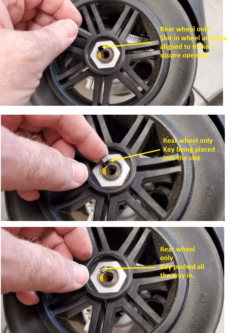 How do you adjust wheels on a scooter?