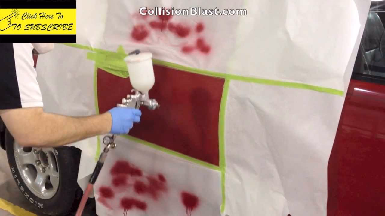 How do you blend clear coat for car repairs?