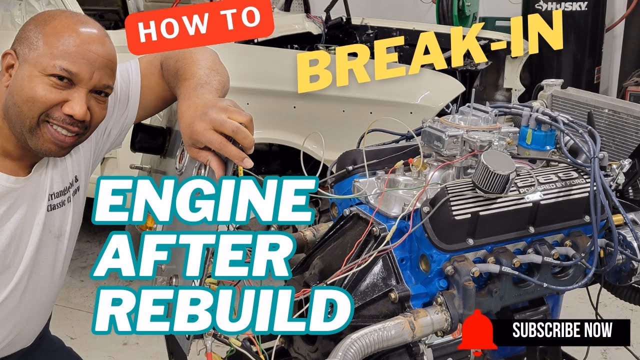 What should I do if my engine breaks in after a rebuild?