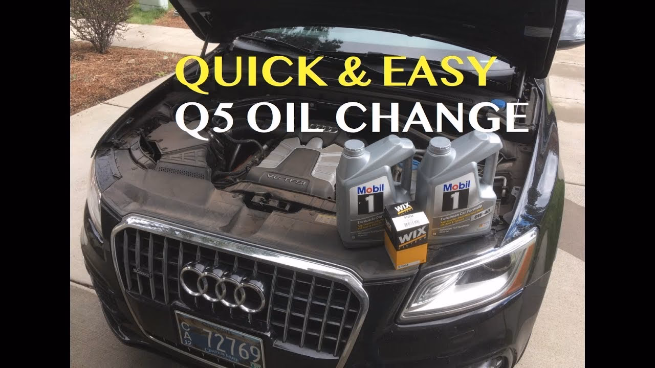 How much oil does a 2016 Audi Q5 take?